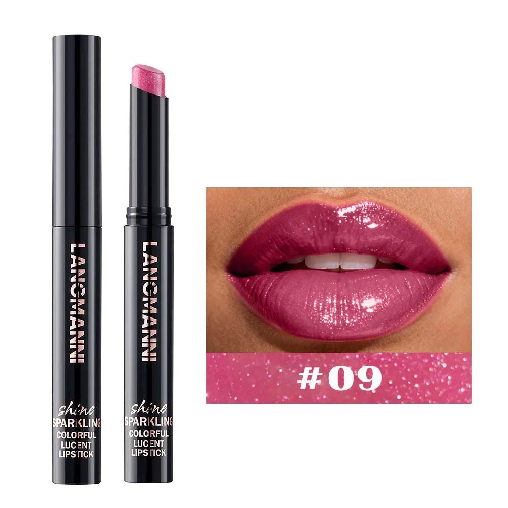 Pearl Shimmer Lipstick | High-Shine Creamy Hydrating Lip Color