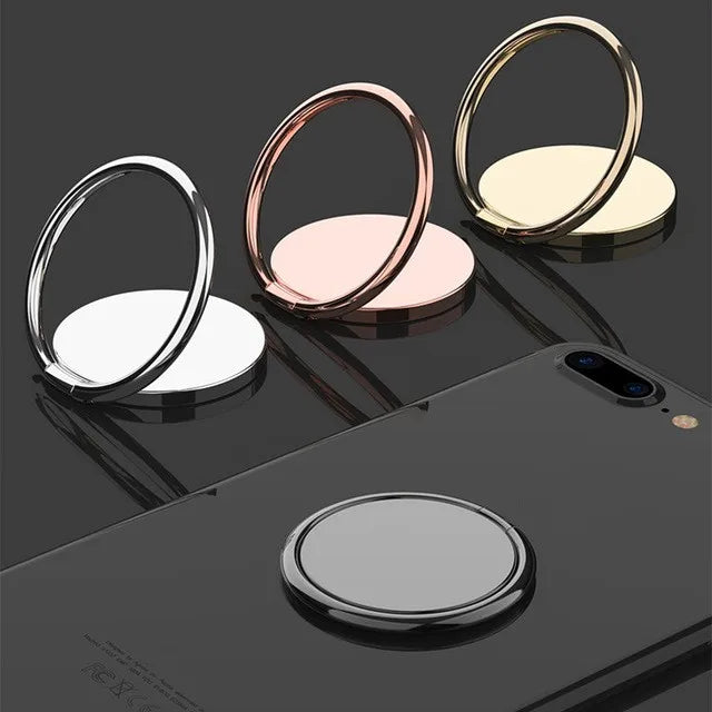 360° Metal Finger Ring Phone Holder & Car Stand – Universal