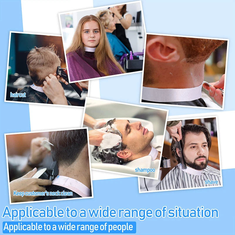 Disposable Barber Neck Strips – Stretchy Salon Hairdressing Tool