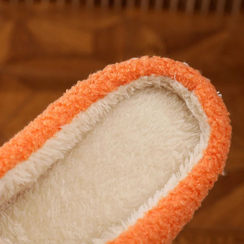 Women's Fluffy Flower Indoor Slippers | Non-Slip Soft House Shoes