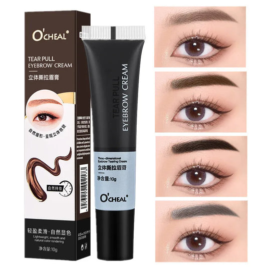 OCHEAL 3D Waterproof Eyebrow Gel – Peel-Off Smudge-Proof Cream Eyebrow Styling Gel Oasis Select