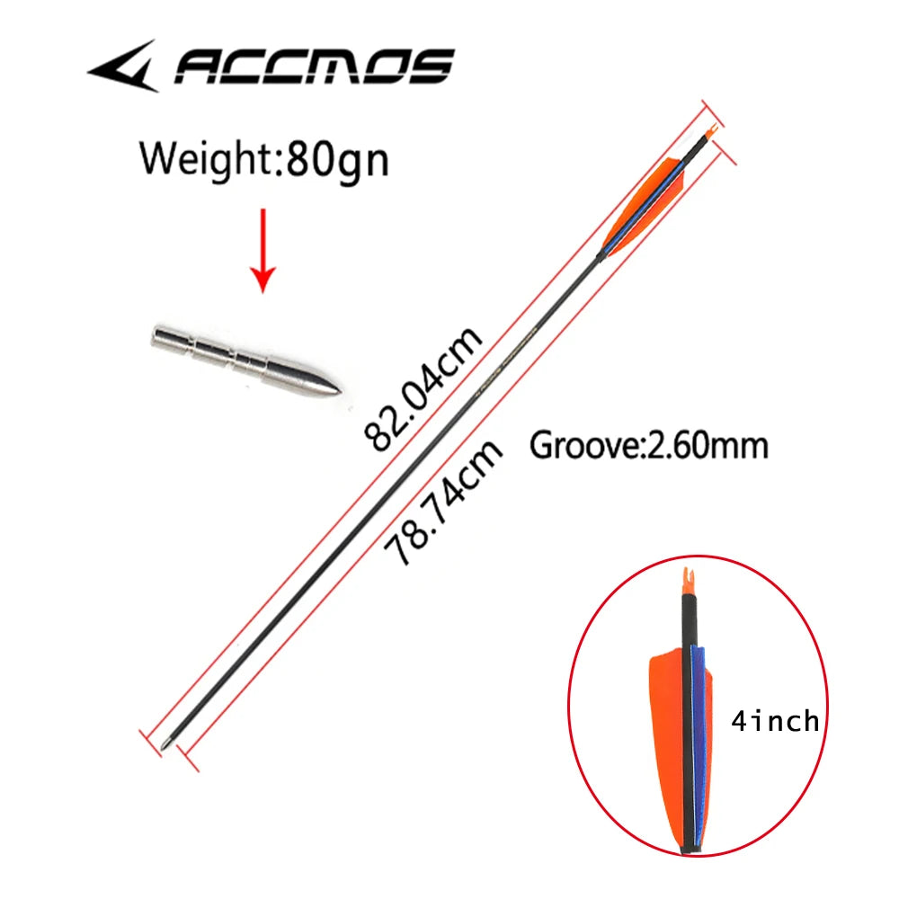 6 12 Pure Carbon Arrow Spine 600 700 800 900 1000 1100 1300 1500