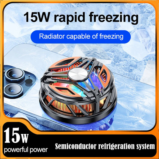 Magnetic Portable Cooler For Mobile Phone Radiator Cooling Fan For Mobile Processor Cooler Cell Cooling Cooler Fan Games Peaceful Pleasures Health and Wellness
