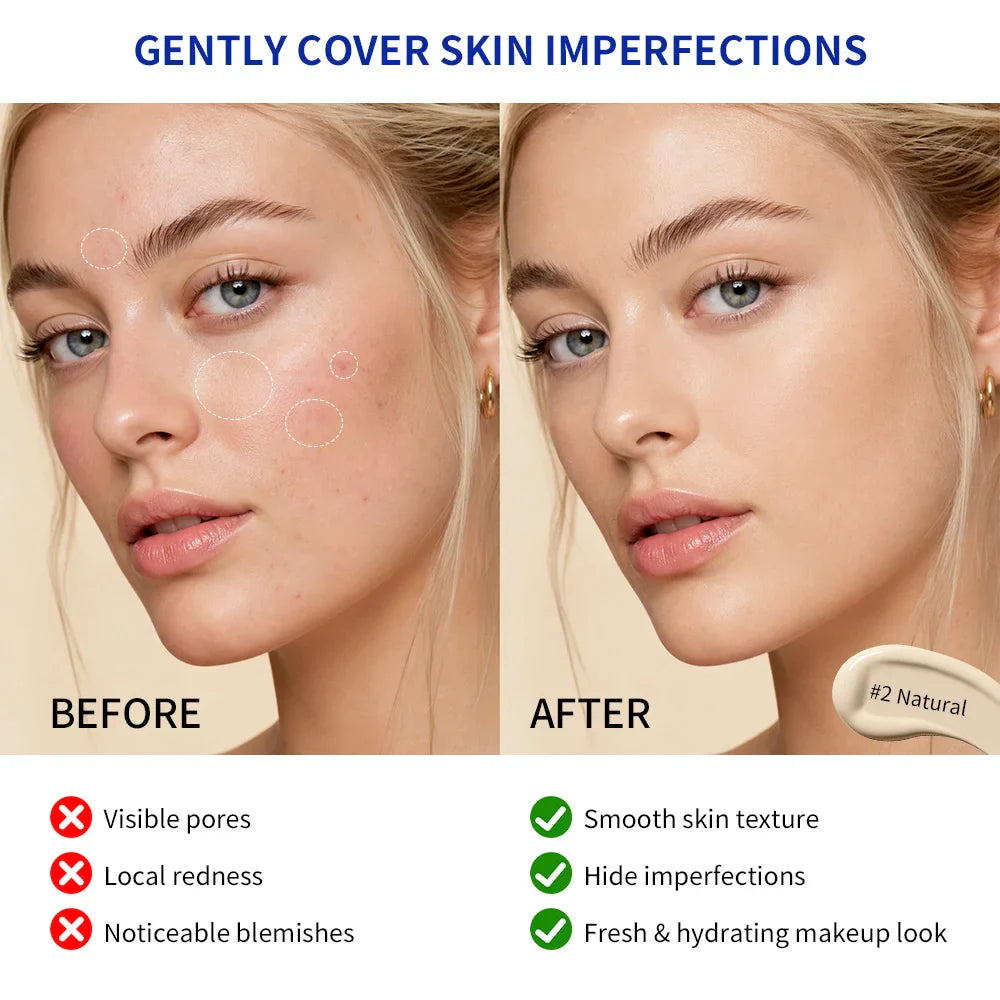 Collagen CC Cream Air Cushion Foundation – Hydrating & Dewy