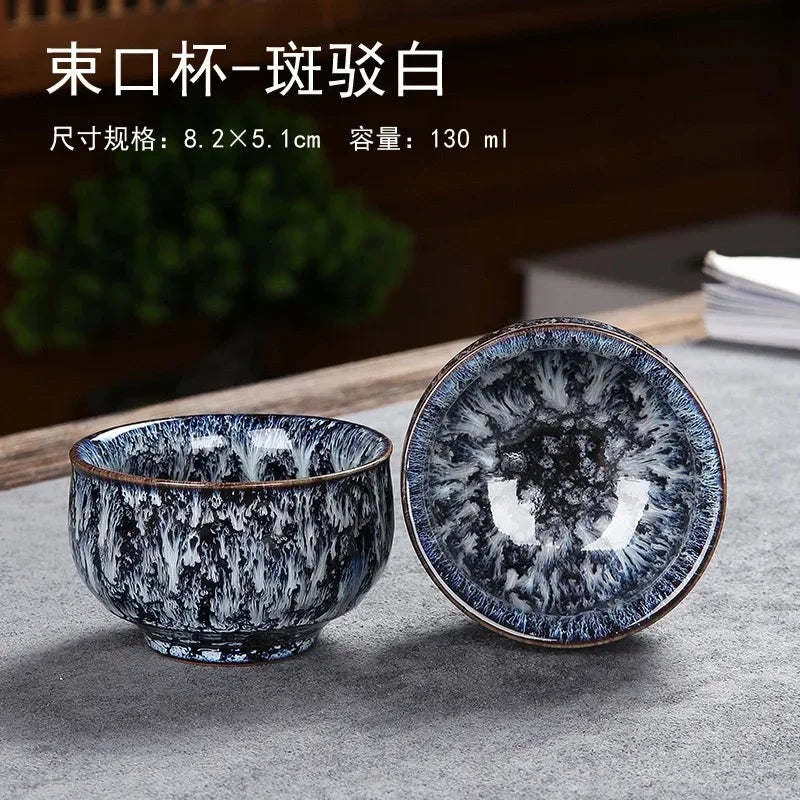 Creative and Personalized Mug Large Capacity Simple Ceramic Men's and Women's Couple Japanese Style Coffee Cup Peaceful Pleasures Health and Wellness Teacup 130ML 401-500ml