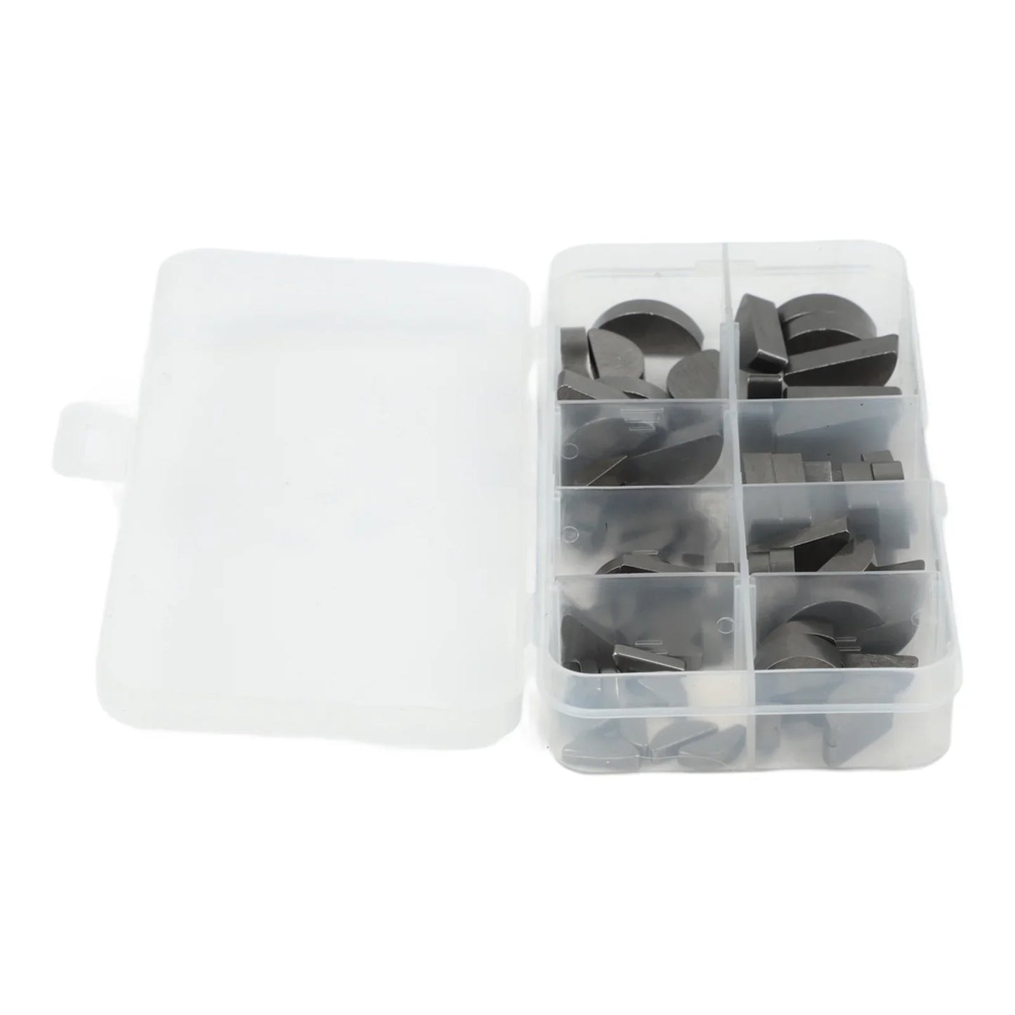 80pcs Carbon Steel Woodruff Half Moon Key Assortment Set