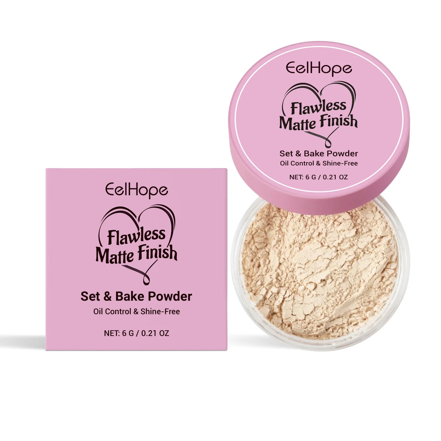Eelhope Loose Setting Powder – Matte Oil Control, Waterproof 6g