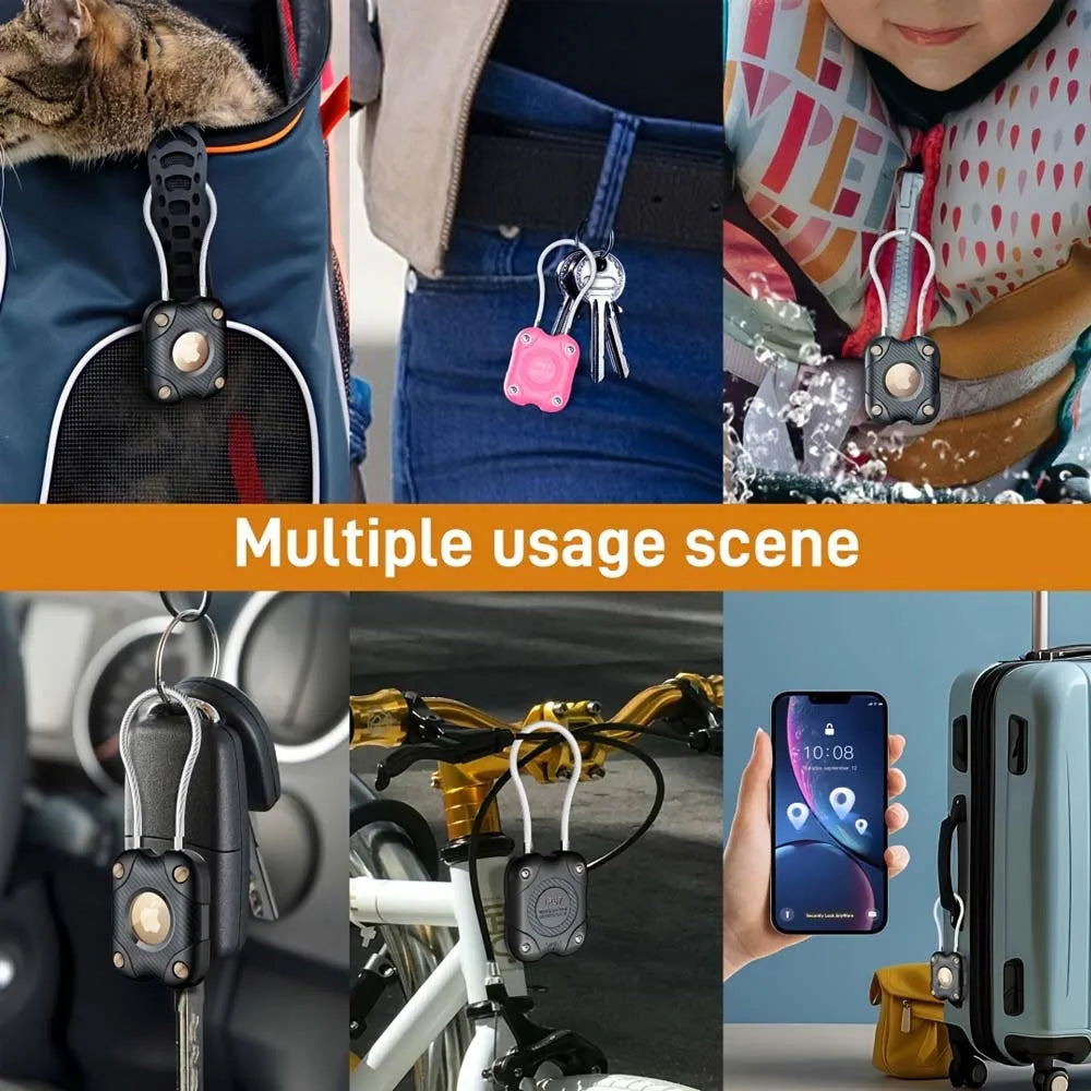 for Airtag case -Compatible Waterproof Case With Steel Wire Cable - Versatile Protection For Keys, Luggage & More Peaceful Pleasures Health and Wellness