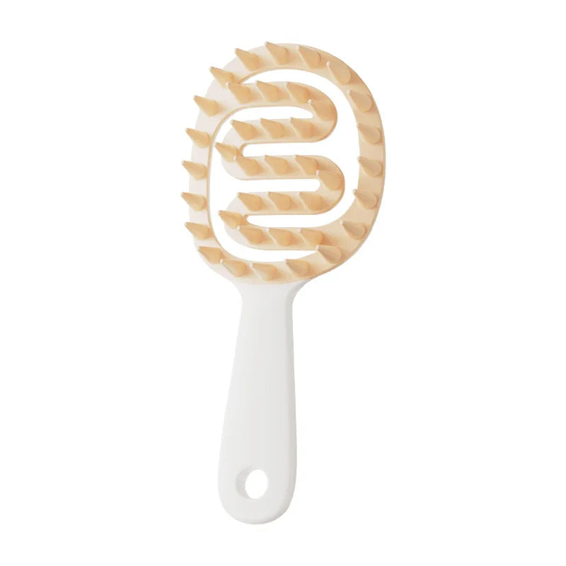 Scalp Massager Shampoo Brush | Long Handle Hair Comb Scalp Massager Brush Peaceful Pleasures Health and Wellness WHITE