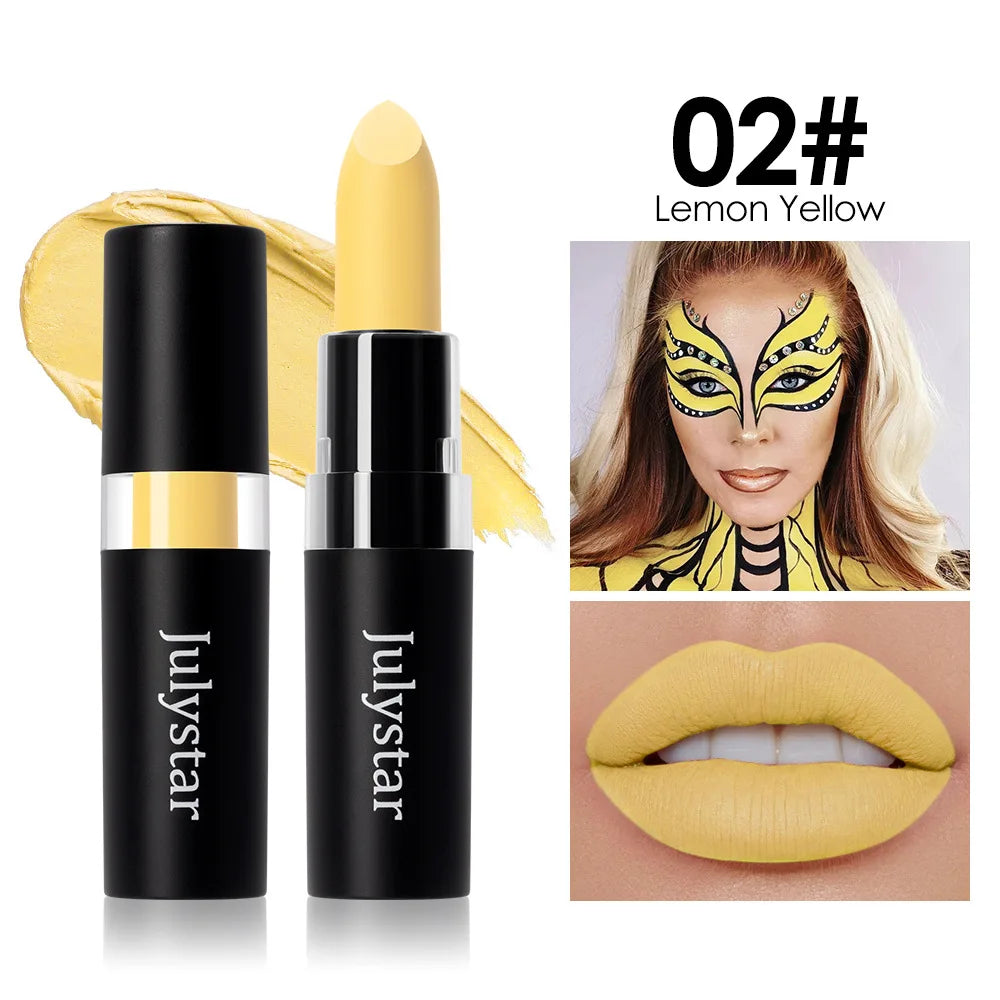 12-Color Waterproof Matte Lipstick – Bold Halloween Lip Color