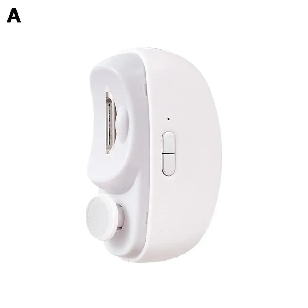 Electric Nail Trimmer USB Rechargeable with LED Light – All Ages
