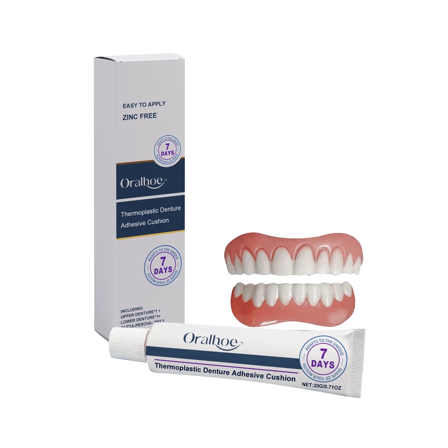 Soft Silicone Denture Kit – False Teeth & Dental Veneer Set