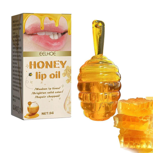Honey Lip Oil – Moisturizing Overnight Lip Balm & Gloss with Vitamin E for Plump, Hydrated Lips (5g) Peaceful Pleasures Health and Wellness 5g X1