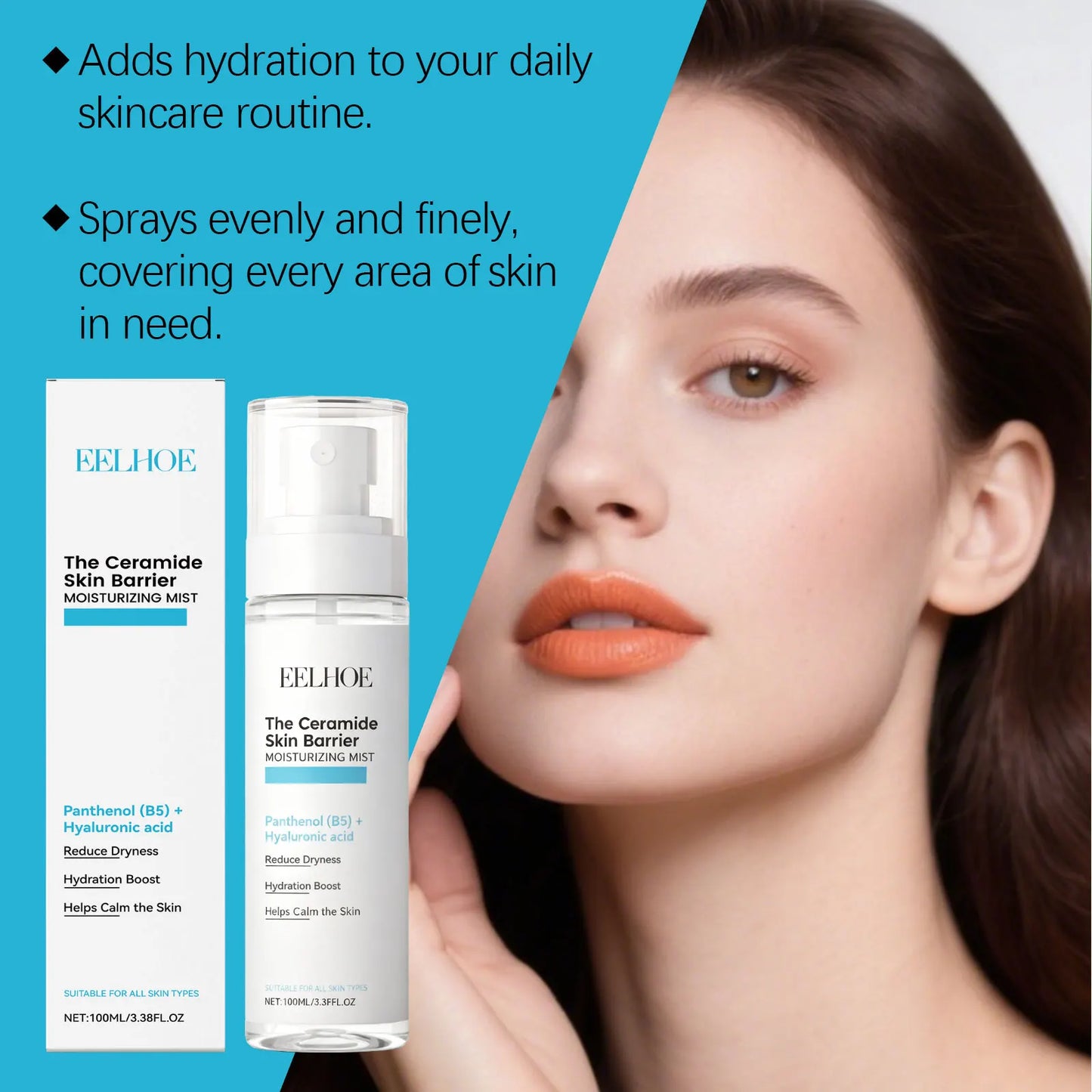 Hyaluronic Acid Face Mist – Pore Tightening & Hydrating Toner Peaceful Pleasures Health and Wellness