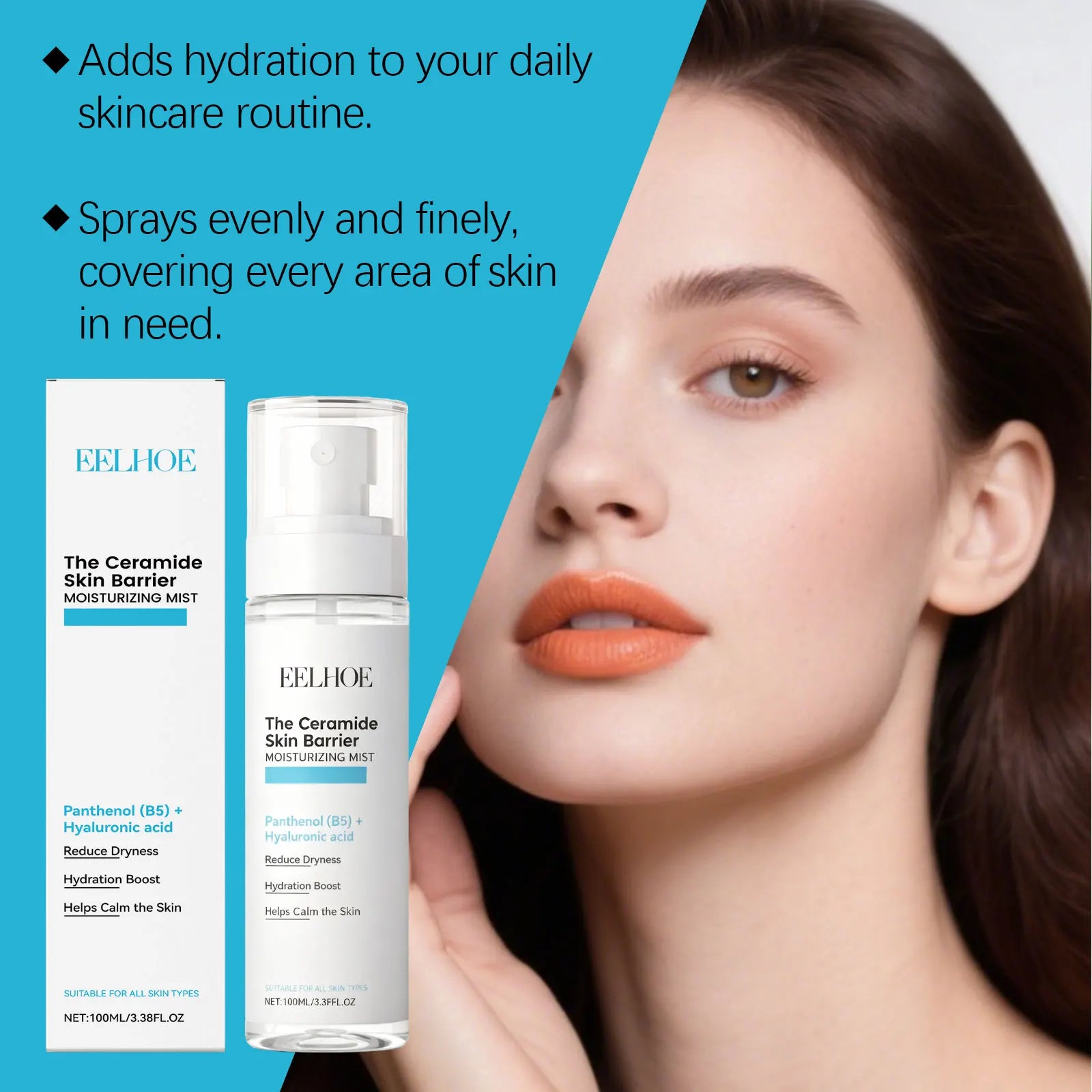 Hyaluronic Acid Face Mist – Pore Tightening & Hydrating Toner Peaceful Pleasures Health and Wellness