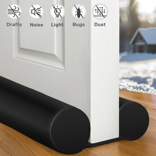 Large Door Draft Stopper for Bottom of Doors 30/32/36” Under Door Sweep Noise Blocker Gap Stoppers Door Seal Guard Draft Stopper Peaceful Pleasures Health and Wellness