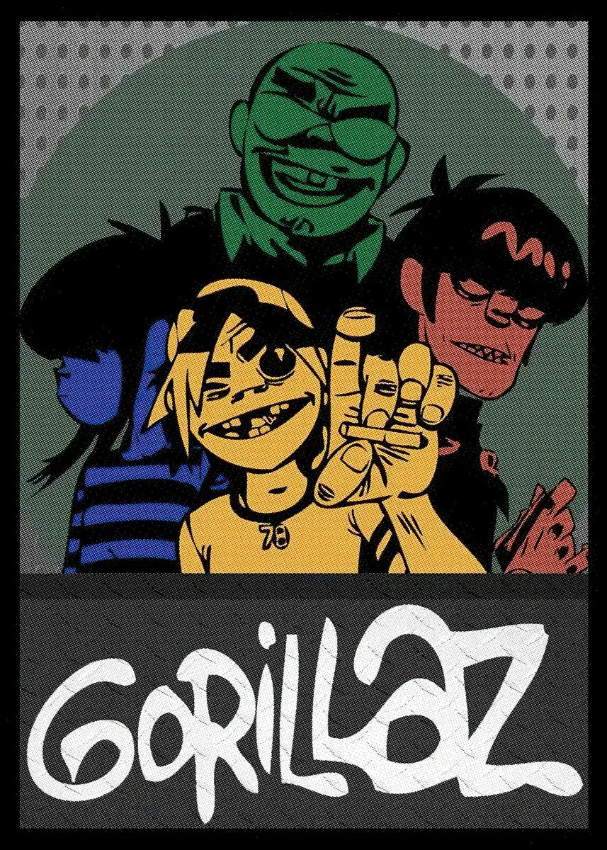 Gorillaz Canvas Wall Art Poster | Hip Hop Music Fan Decor