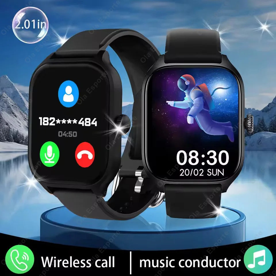 New Smart Watch Bluetooth Talk Tracking Heart Rate Sleep Monitor Multi-sport Modes Bluetooth Smart Watch Gifts for Men and Women Peaceful Pleasures Health and Wellness