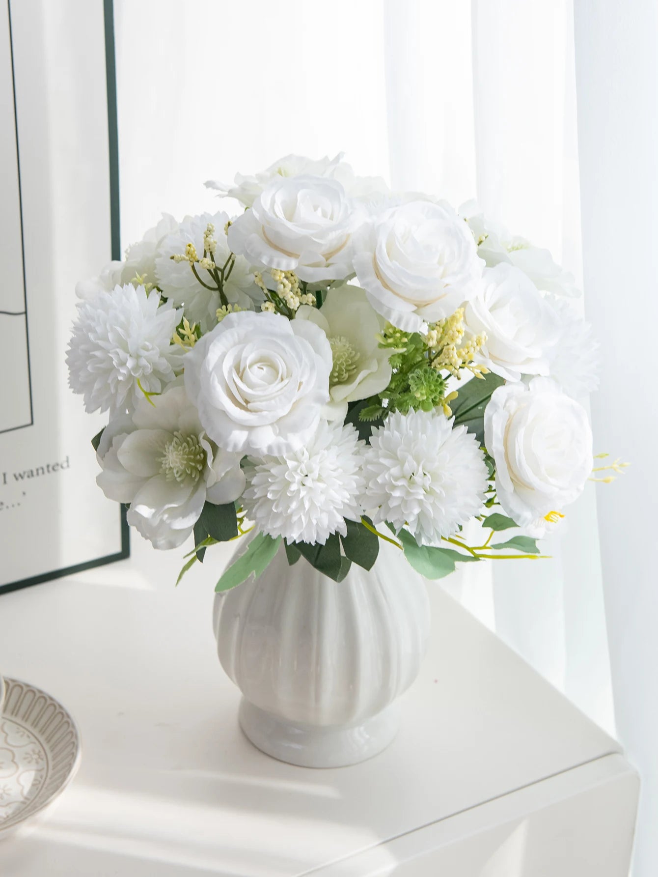 Artificial Silk Roses | Wedding Bouquet & Home Decor