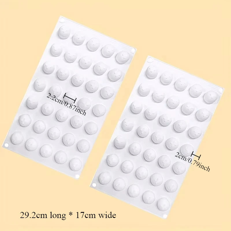 Silicone Egg Custard Filling Mold Dumpling Cake Decoration Tool Chocolate Ice Cubes Mousse Dessert Mold Peaceful Pleasures Health and Wellness 2 pcs