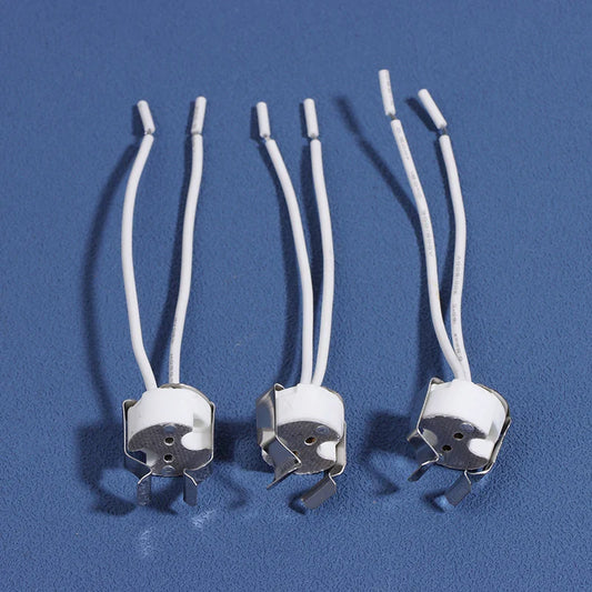 3-Pack MR16 GU5.3 Ceramic Lamp Holder Socket with Wire 250V Lamp Holder Socket Oasis Select Default Title