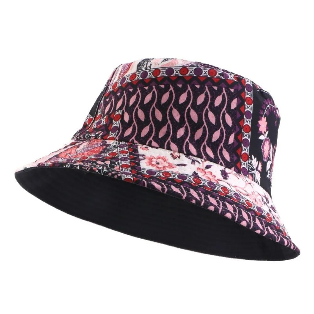 Reversible Printed Bucket Hat – Unisex Beach Sun Hat