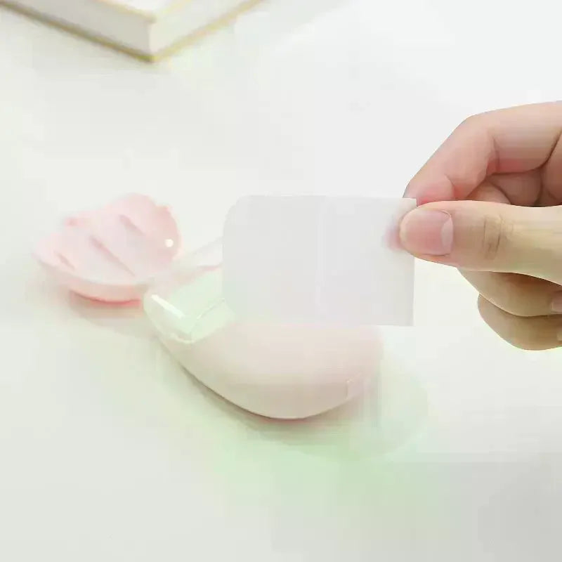 Portable Soap Paper Sheets 50pcs | Travel Hand Wash Travel Soap Sheets Peaceful Pleasures Health and Wellness