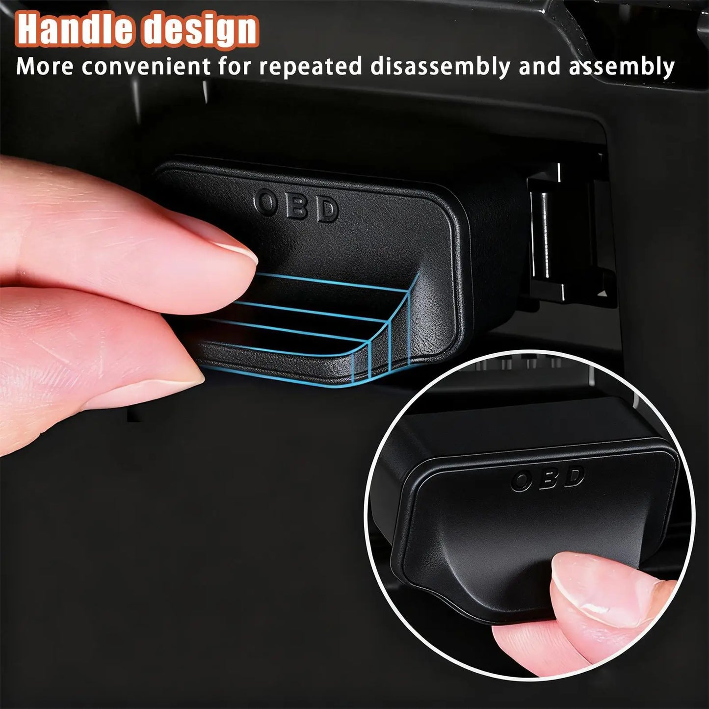 Silicone OBD Port Dust Cover – Universal Waterproof Protector