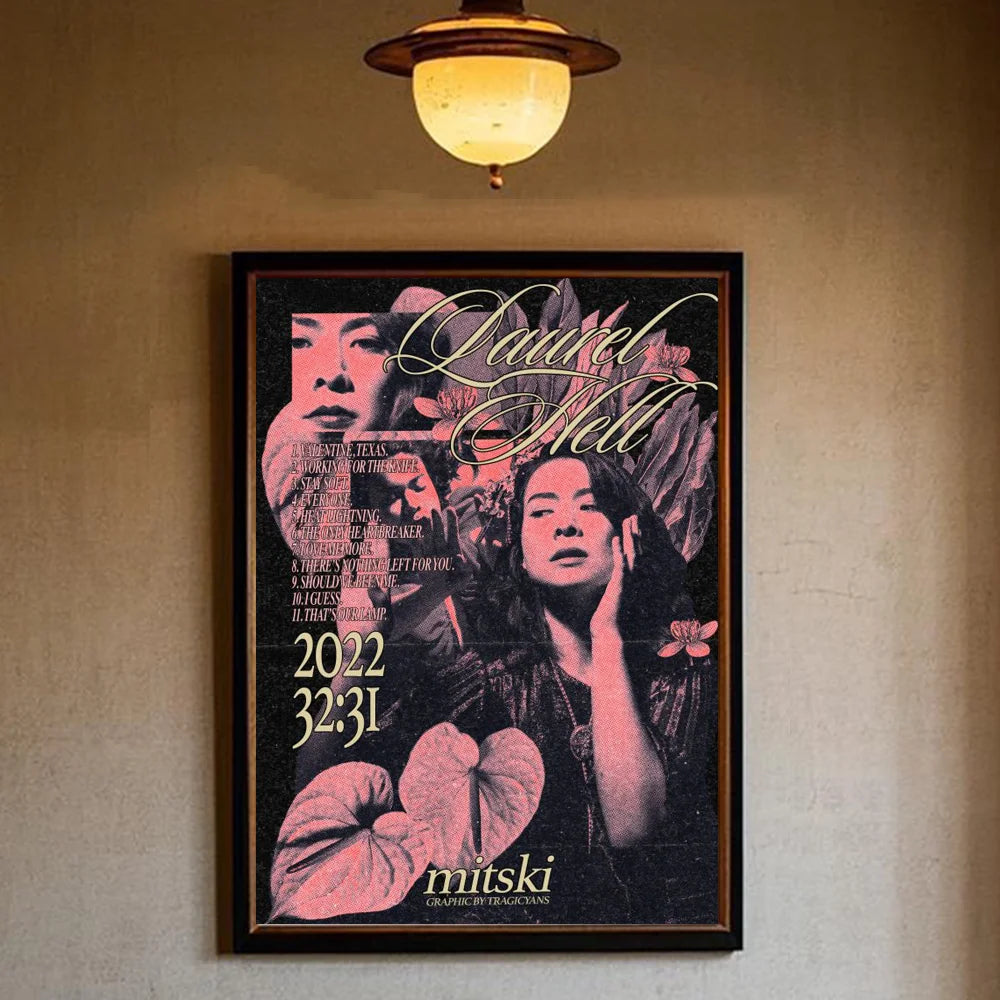 Mitski First Love Late Spring Poster – Waterproof Wall Art Music Wall Poster Peaceful Pleasures Health and Wellness z5 40X50cmNoframe