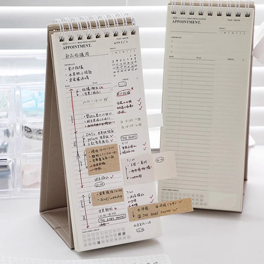 Bview Art 28-sheet Monthly Planner Notebook Calendar Schedule Agenda Peaceful Pleasures Health and Wellness