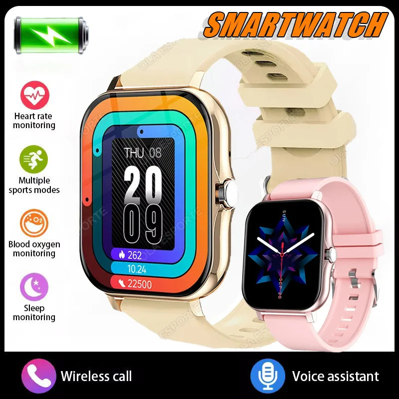 2026 New Smart Watch BT Call Message Notification Heart Rate Sleep Health Monitoring Outdoor Sports Fitness Tracking Smartwatch Peaceful Pleasures Health and Wellness 1Go1Pk