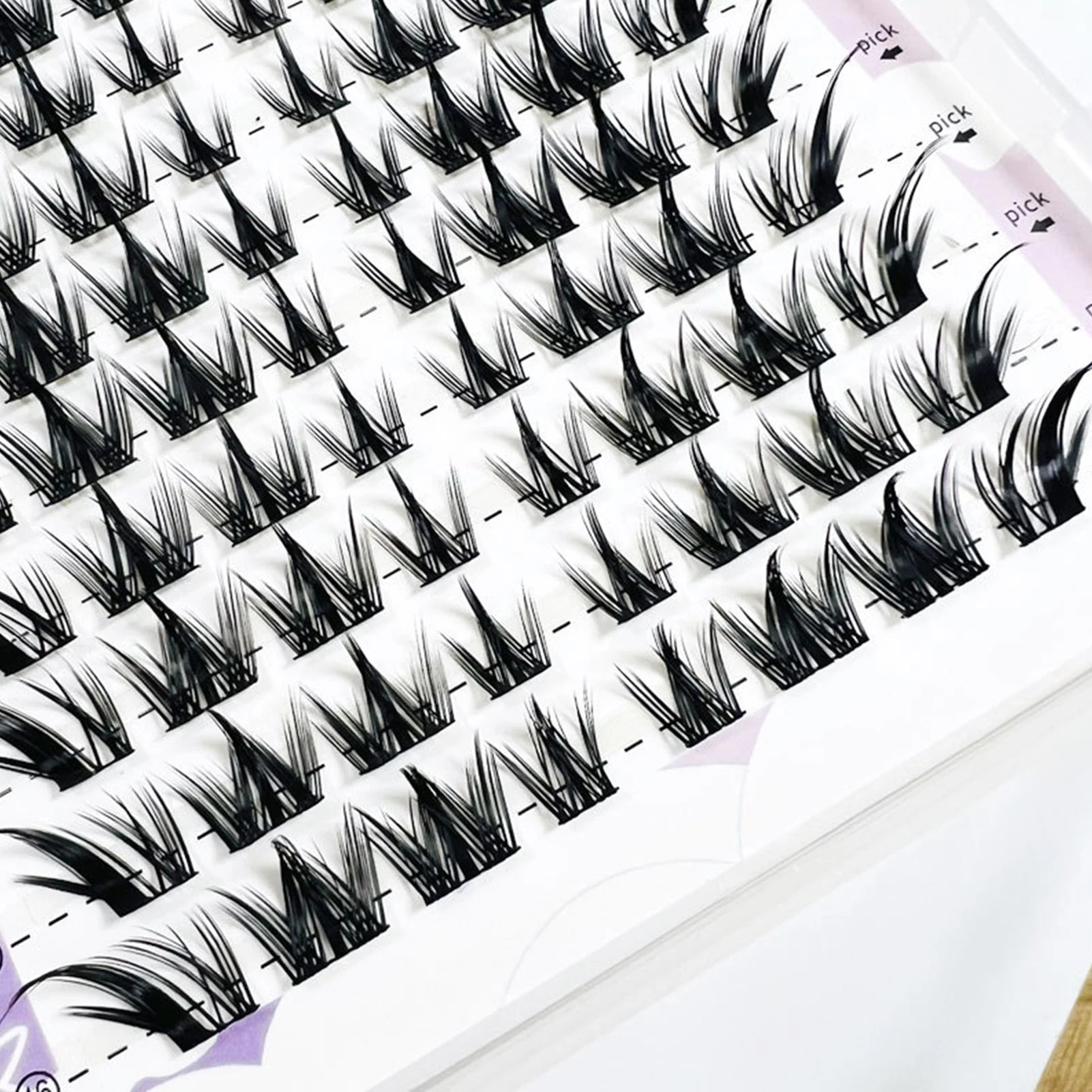 32 Rows Large Capacity Foxes Fake Eyelash Extension Fluffy Fairy False Eyelashes Segmentation Comic Lash Clusters For Daily Use Peaceful Pleasures Health and Wellness