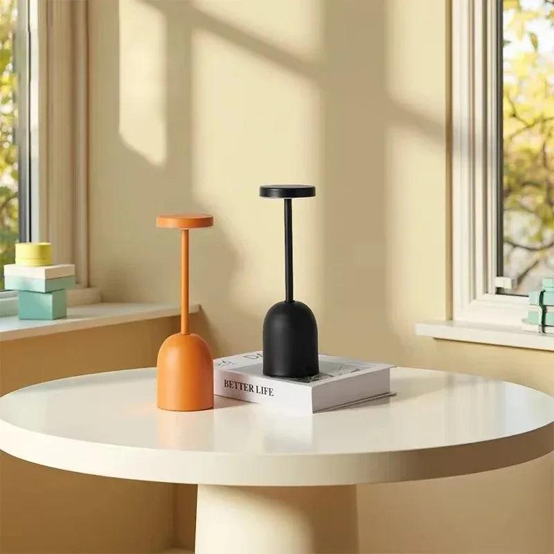 Dimming LED Night Light Living Room Bedroom Bedside Desktop Desk Lamp Rechargeable Tri-color dimming Wine Cup Table Lamps Peaceful Pleasures Health and Wellness