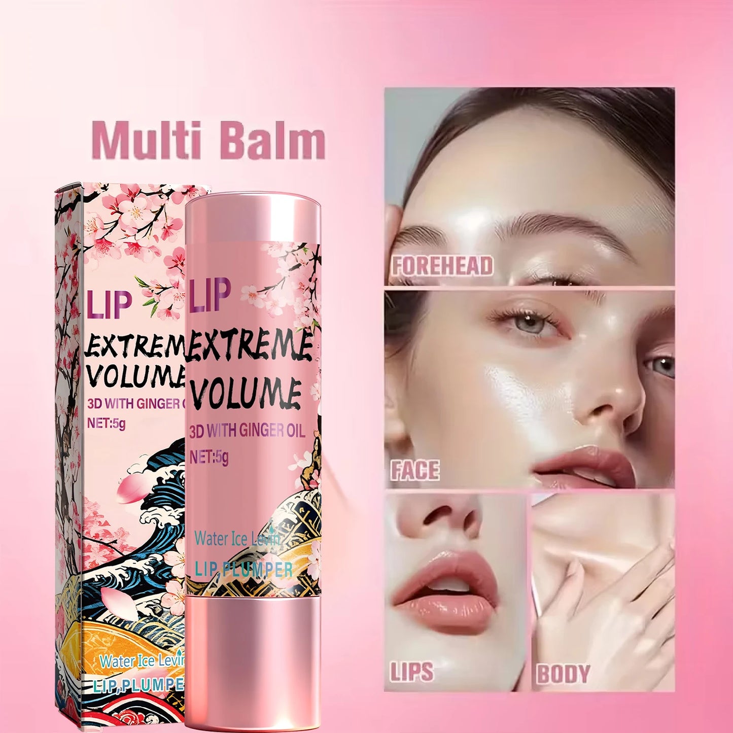 3D Lip Plumper Cream with Ginger Oil – Volume & Moisture