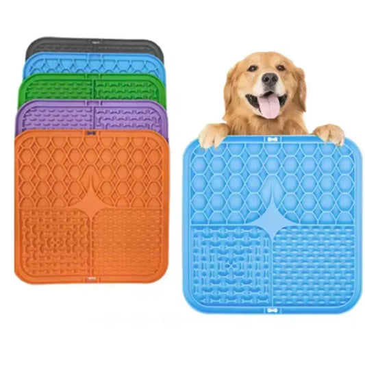 Silicone Lick Mat for Dogs & Cats | Slow Feeder Pad Slow Feeder Lick Mat Peaceful Pleasures Health and Wellness