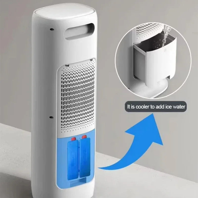 2-in-1 Mist Fan & Heater | Portable 220V Evaporative Air Cooler