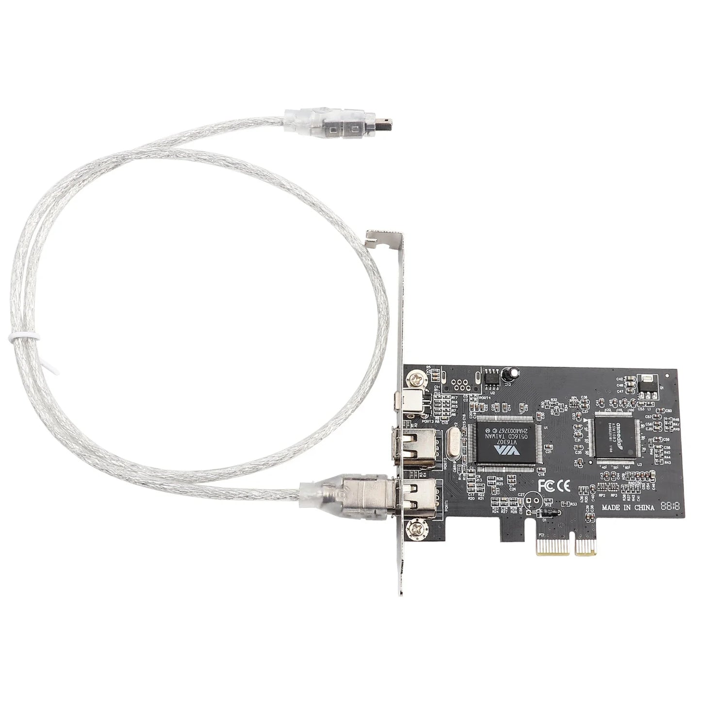 1394a Controller Card Firewire PCI-E PCI Express IEEE 1394 Cable