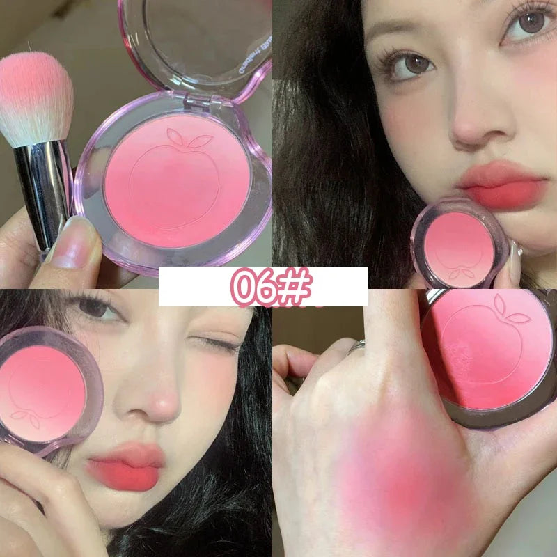 Matte Gradient Blush Powder Palette | Peach Pink & Nude Rouge