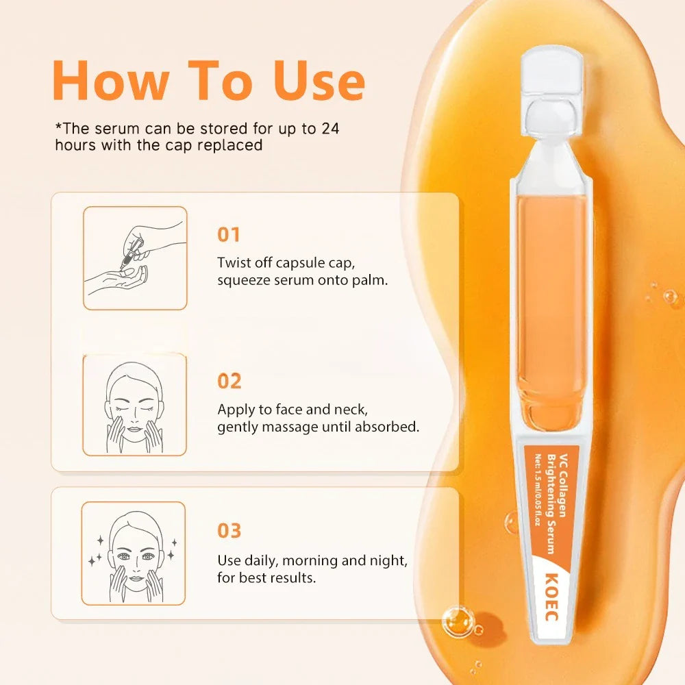 Collagen Vitamin C Brightening Facial Serum – 30 x 1.5ml