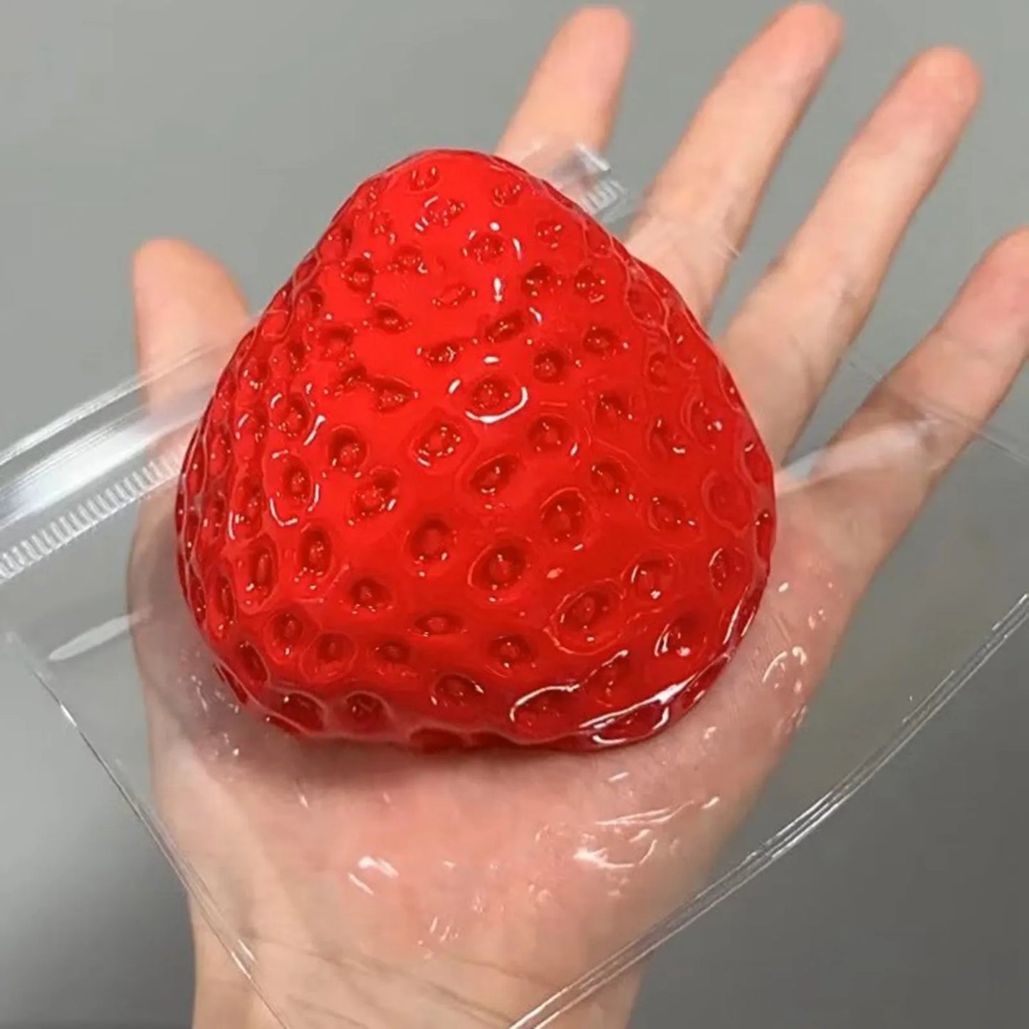 Soft Strawberry Fruit Squishy Toy – Slow Rising Stress Relief for Kids & Adults, Squeeze Anti-Anxiety Sensory Fidget Toy Peaceful Pleasures Health and Wellness B One Size