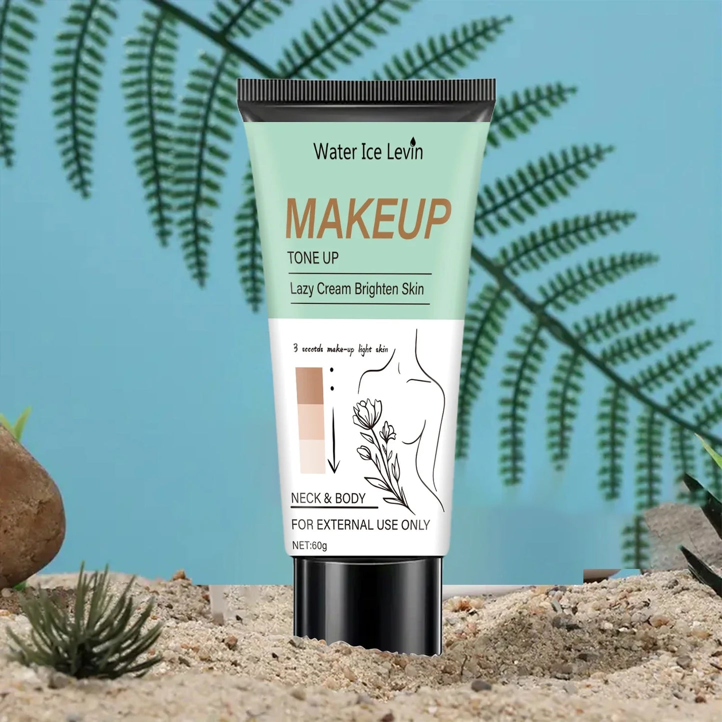 Facial & Body Brightening Toning Cream – 60g | Water Ice Levin