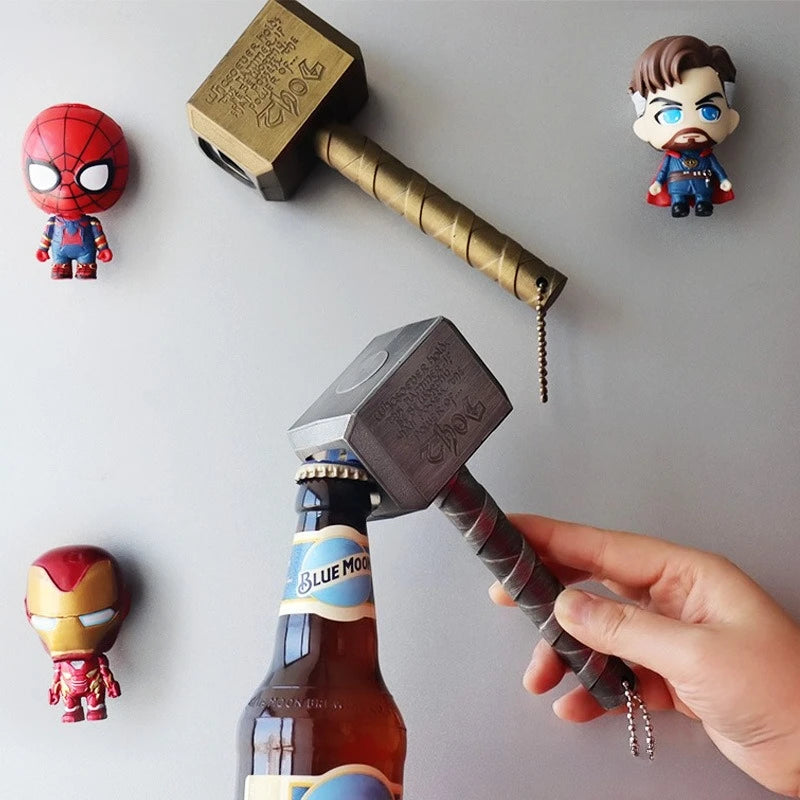 Thor's Hammer Bottle Opener – Novelty Mjolnir Beer Gift Novelty Bottle Opener Peaceful Pleasures Health and Wellness With magnet