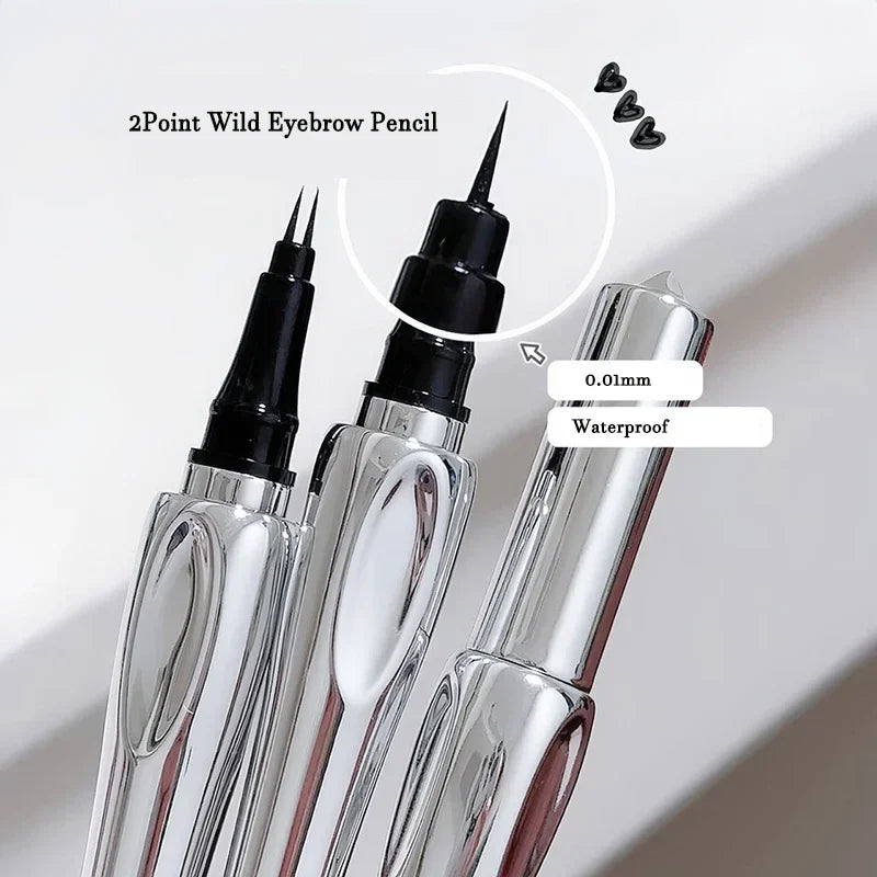 LUXURYTO 2-Fork Waterproof Liquid Eyebrow Pen – Ultra-Fine Tip