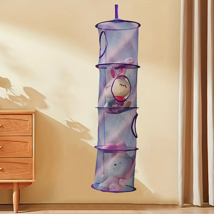 4-Layer Foldable Storage Hammock | Toy & Home Organizer