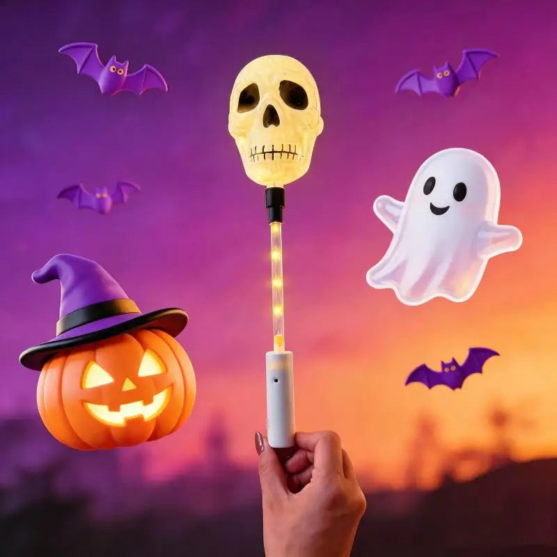 Halloween LED Glow Wands – Flashing Cartoon Kids Party Favors