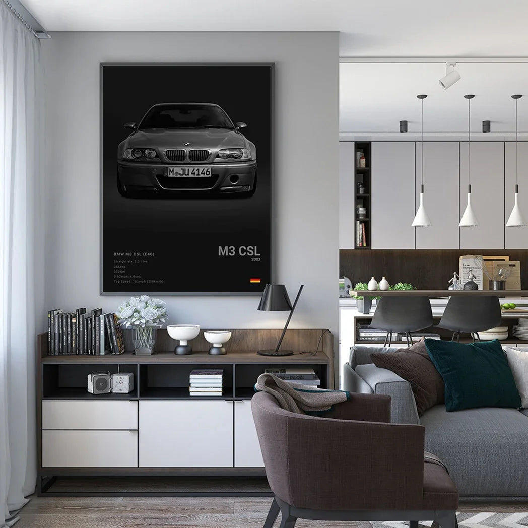 Famous Cars 918 GT3 G63 STO SLS Canvas Wall Art Print Poster Modern Home Decor Unframed Birthday Gift for Car Enthusiasts Peaceful Pleasures Health and Wellness