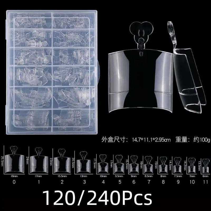 120/240pcs Fake Toe Nail Tips Transparent Half Cover Toenail For Pedicure Square Press On Toenails For Women Nail Salons DIY Peaceful Pleasures Health and Wellness
