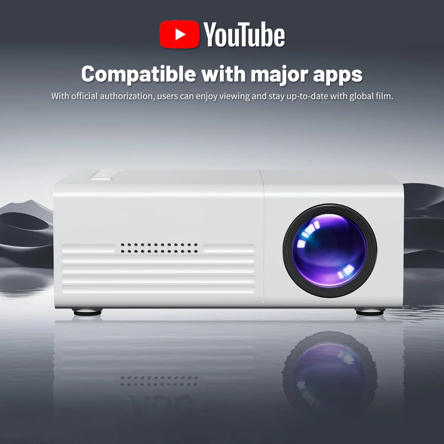 Mini Projector TFT LCD Wifi Bluetooth Smart Projectors Home Cinema Outdoor Theater High-definition Proiettor Media Player Peaceful Pleasures Health and Wellness
