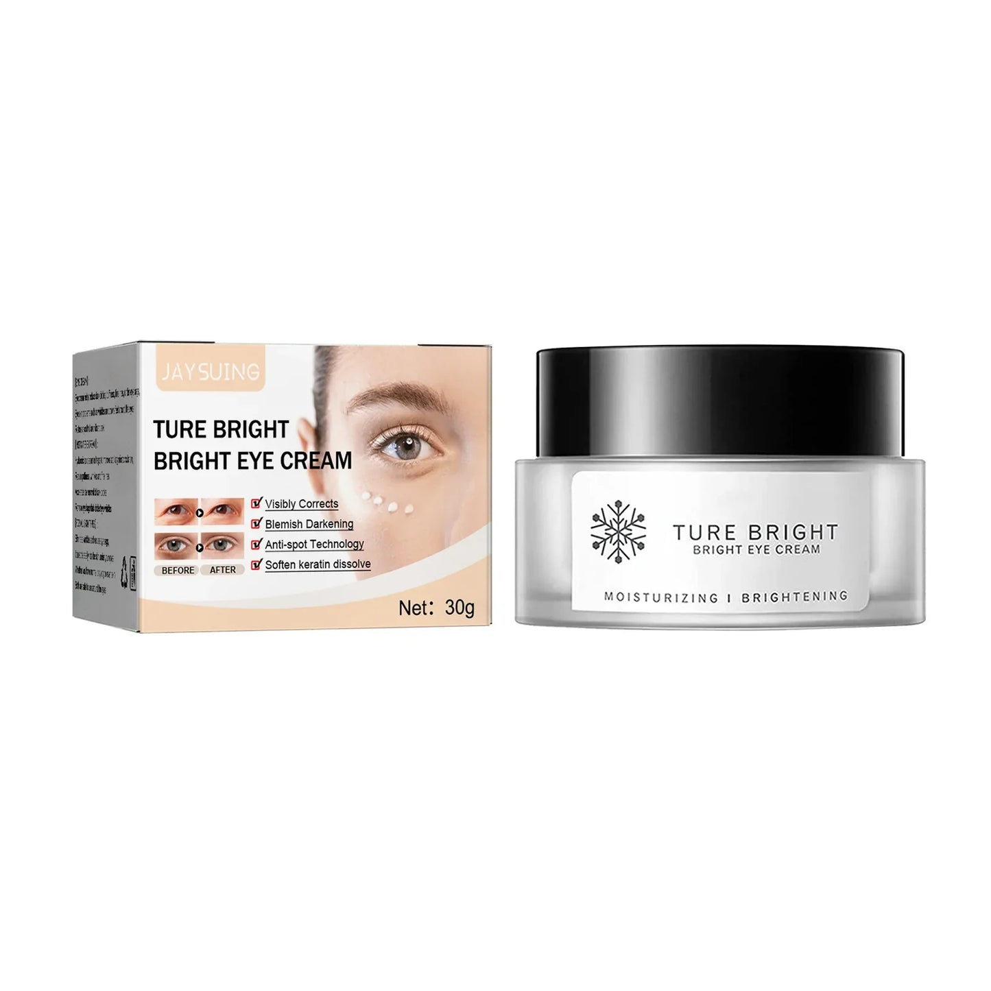 Jaysuing Dark Circle Eye Cream – De-Puff, Brighten & Firm