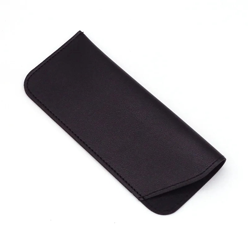 Soft PU Leather Glasses Case Pouch – Unisex Sunglasses Bag Eyeglass Case Pouch Peaceful Pleasures Health and Wellness black